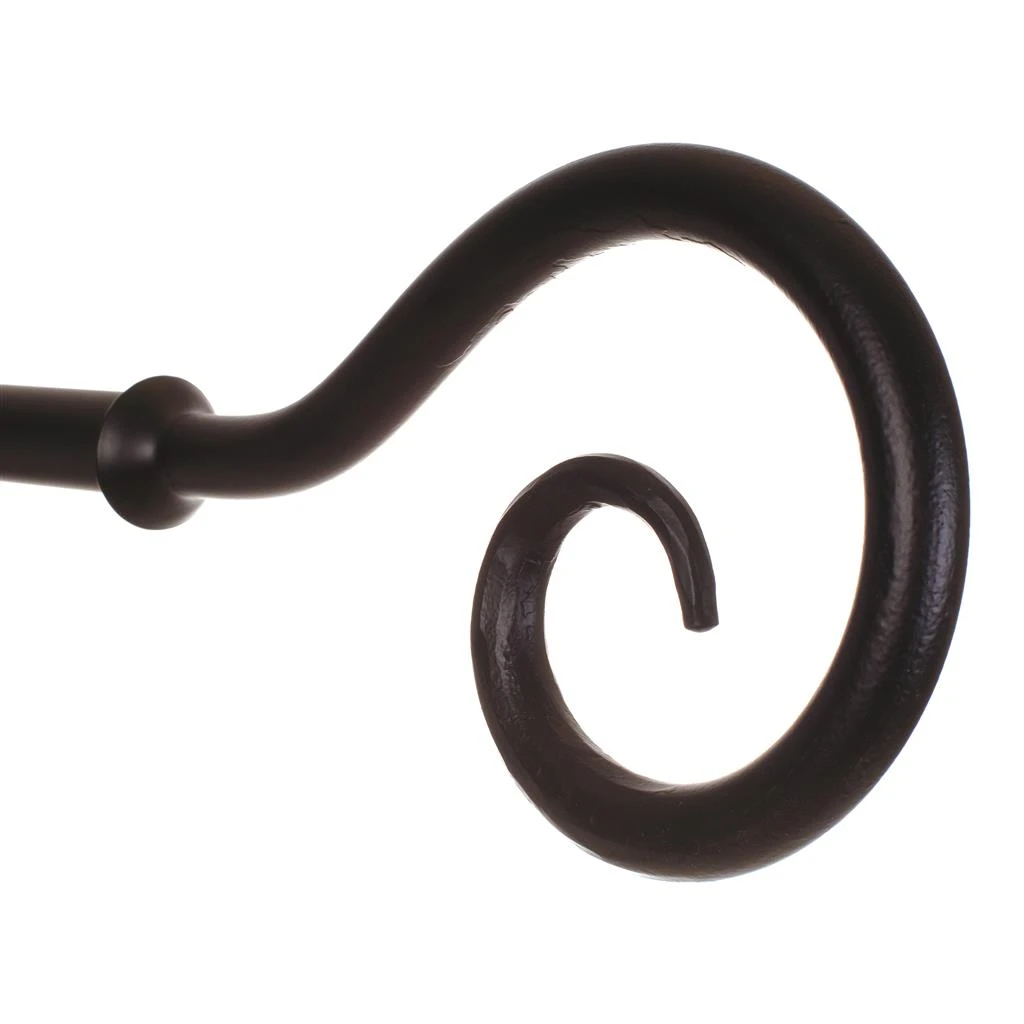 25mm Bishop's Crook Finial In Matt Black 5 25mm Bishop's Crook Finial In Matt Black - Image 3