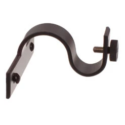 20mm Chapel Centre Bracket In Matt Black -Home Decor Shop 6071mb 20