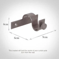 20mm Chapel Centre Bracket In Polished -Home Decor Shop 6071po 13