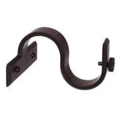 38mm Chapel Centre Bracket In Matt Black -Home Decor Shop 6073mb 20