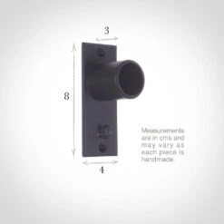 38mm Chapel Recess Bracket In Matt Black -Home Decor Shop 6077mb 13