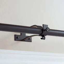 25mm Chapel Extended Centre Bracket In Matt Black -Home Decor Shop 6081MB 12