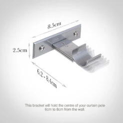 25mm Chapel Passing Bracket, Mercury -Home Decor Shop 6091me 13