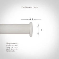 20mm Button Finial In Clay -Home Decor Shop 620cl 13