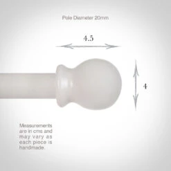 20mm Cannonball Finial In Clay -Home Decor Shop 621cl 13