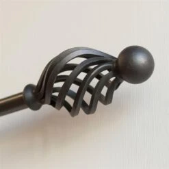 20mm Cage & Ball Finial In Beeswax -Home Decor Shop 622bw 5