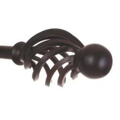 20mm Cage & Ball Finial In Matt Black -Home Decor Shop 622mb 2