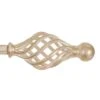 20mm Cage & Ball Finial In Old Ivory -Home Decor Shop 622oi 1