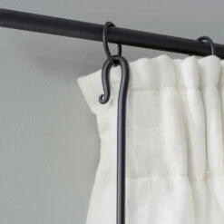 Fine Draw Rod In Matt Black -Home Decor Shop 6250mb 12