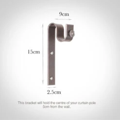 25mm Chapel Standard Bracket In Polished -Home Decor Shop 6251po 13