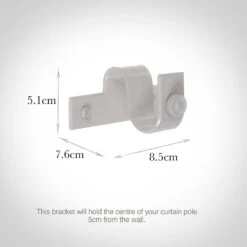 25mm Chapel Centre Bracket In Clay -Home Decor Shop 6252cl 13