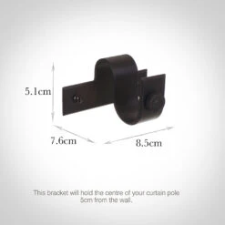 25mm Chapel Centre Bracket In Matt Black 8 25mm Chapel Centre Bracket In Matt Black -Home Decor Shop 6252mb 13