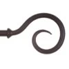 20mm Bishop's Crook Finial In Matt Black -Home Decor Shop 625mb 1