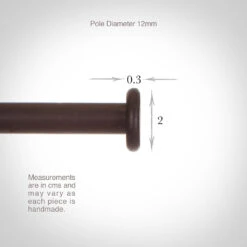 12mm Button Finial In Beeswax -Home Decor Shop 628bw 13