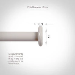 12mm Button Finial In Clay -Home Decor Shop 628cl 13