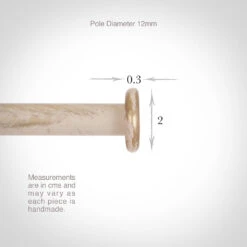 12mm Button Finial In Old Ivory -Home Decor Shop 628oi 13