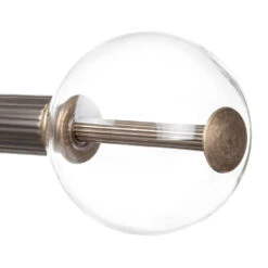 25mm Clear Glass Ball Finial In Antique Brass -Home Decor Shop 6303AB 21