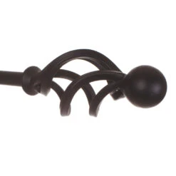 12mm Cage & Ball Finial In Matt Black -Home Decor Shop 630mb 20