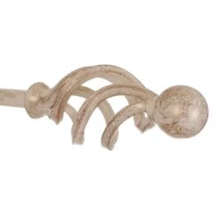 12mm Cage & Ball Finial In Old Ivory -Home Decor Shop 630oi 2