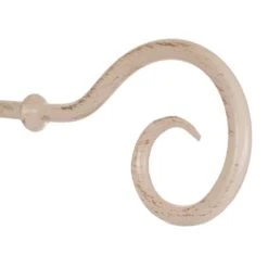 12mm Bishop's Crook Finial In Old Ivory -Home Decor Shop 632oi 2