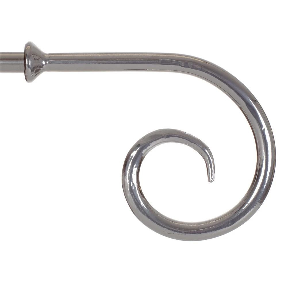 12mm Crook Finial In Mercury 3 12mm Crook Finial In Mercury