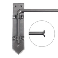 12mm Button Dormer Rod In Mercury -Home Decor Shop 636aame 20