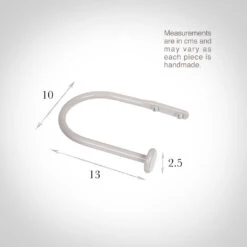 Small Button Holdback In Clay -Home Decor Shop 637aacl 13