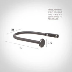 Small Button Holdback In Polished -Home Decor Shop 637aapo 13