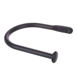 Large Button Holdback In Matt Black