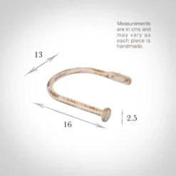 Large Button Holdback In Old Ivory -Home Decor Shop 637aoi 13