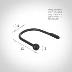 Small Cannonball Holdback In Matt Black -Home Decor Shop 637bbmb 13