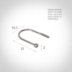 Small Cannonball Holdback In Mercury -Home Decor Shop 637bbme 13