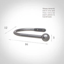 Large Cannonball Holdback In Mercury -Home Decor Shop 637bme 13