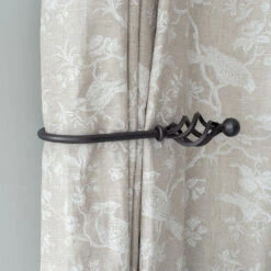 Large Cage & Ball Holdback In Beeswax 6 Large Cage & Ball Holdback In Beeswax -Home Decor Shop 637cbw 12