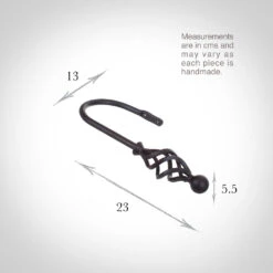 Large Cage & Ball Holdback In Beeswax 7 Large Cage & Ball Holdback In Beeswax -Home Decor Shop 637cbw 13