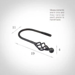 Small Cage & Ball Holdback In Beeswax -Home Decor Shop 637ccbw 13