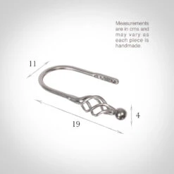 Small Cage & Ball Holdback In Mercury -Home Decor Shop 637ccme 13