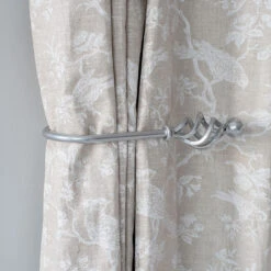 Large Cage & Ball Holdback In Mercury -Home Decor Shop 637cme 12