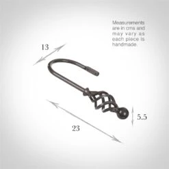 Large Cage & Ball Holdback In Polished -Home Decor Shop 637cpo 13