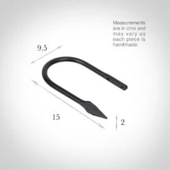 Small Spear Holdback In Matt Black -Home Decor Shop 637ddmb 13