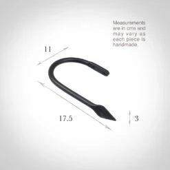 Large Spear Holdback In Matt Black -Home Decor Shop 637dmb 13