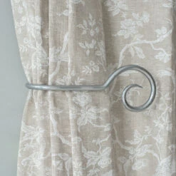 Large Bishop's Crook Holdback (Right Side) In Mercury -Home Decor Shop 637fme 12