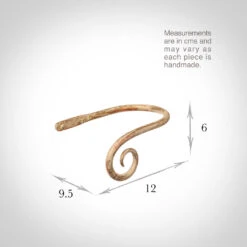 Small Crook Holdback (Left Side) In Old Ivory 7 Small Crook Holdback (Left Side) In Old Ivory -Home Decor Shop 637ggloi 13