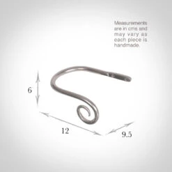 Small Crook Holdback (Right Side) In Mercury 7 Small Crook Holdback (Right Side) In Mercury -Home Decor Shop 637ggme 13