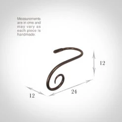 Large Crook Holdback (Left Side) In Polished 7 Large Crook Holdback (Left Side) In Polished -Home Decor Shop 637glpo 13