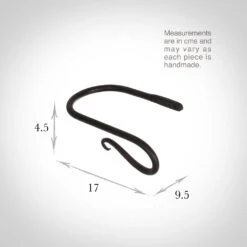 Small Shepherd's Crook Holdback (Right Side) In Beeswax 7 Small Shepherd's Crook Holdback (Right Side) In Beeswax -Home Decor Shop 637jjbw 13