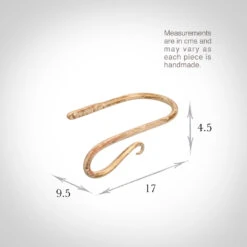 Small Shepherd's Crook Holdback (Left Side) In Old Ivory -Home Decor Shop 637jjloi 13