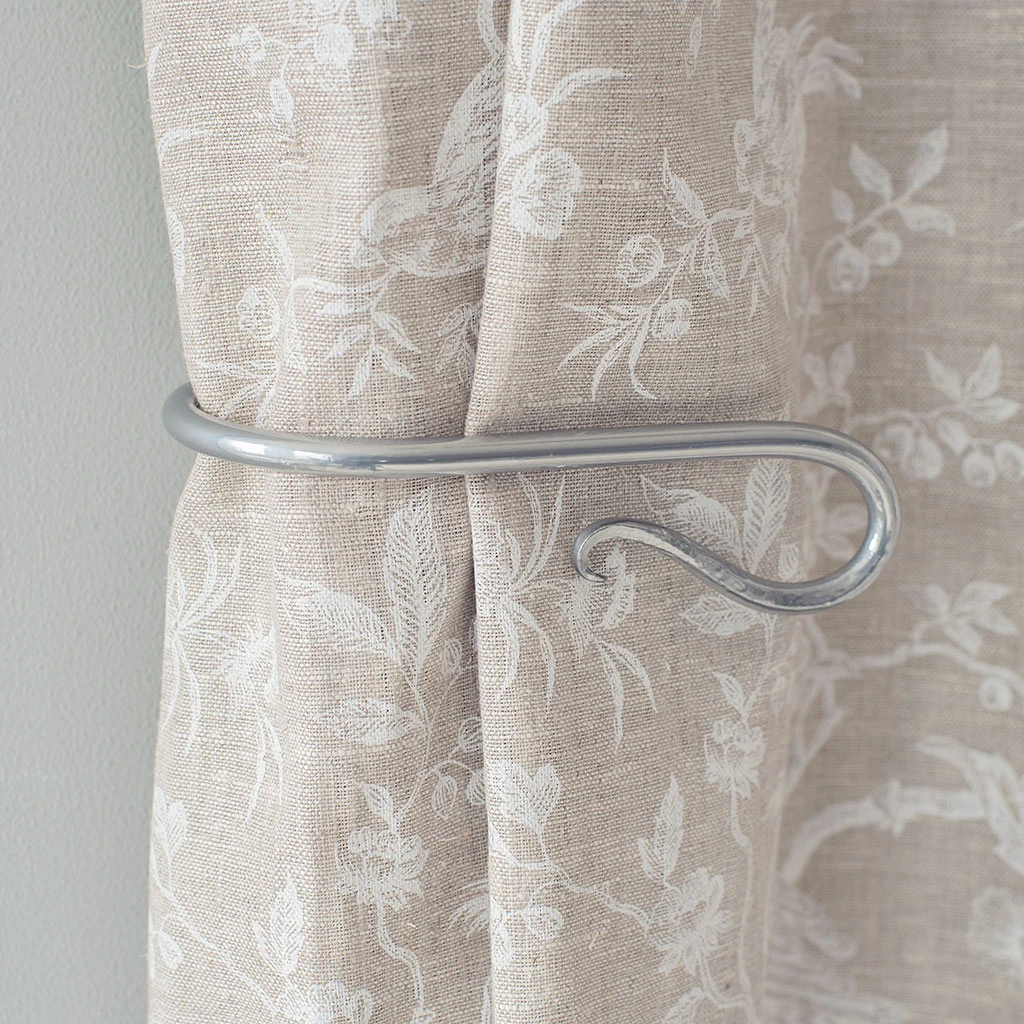 Small Shepherd's Crook Holdback (Right Side) In Mercury 4 Small Shepherd's Crook Holdback (Right Side) In Mercury - Image 2