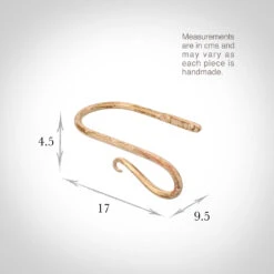 Small Shepherd's Crook Holdback (Right Side) In Old Ivory -Home Decor Shop 637jjoi 13