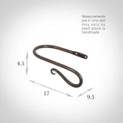 Small Shepherd's Crook Holdback (Right Side) In Polished -Home Decor Shop 637jjpo 13